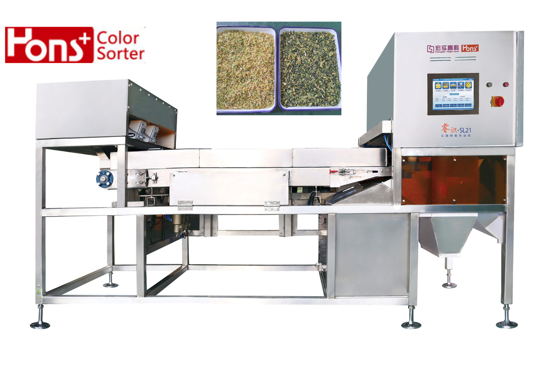 Multiple Function Dried Vegetables Sea Food CCD Camera Color Sorting Machine