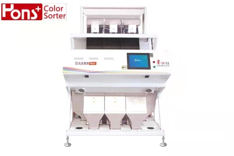 3 Chutes CCD Camera High Brightness Rice Color Sorter Machine